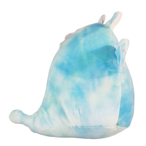 Kelly The Dragon Squishmallows 8" Plush Toy Soft Tie Dye Blue White Sparkly Wing - Picture 5 of 5